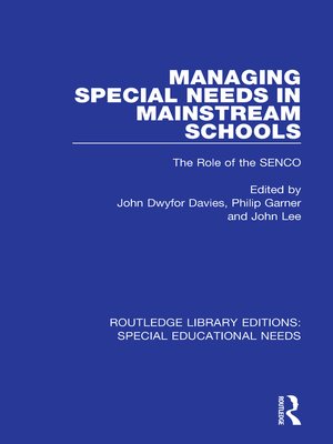 cover image of Managing Special Needs in Mainstream Schools